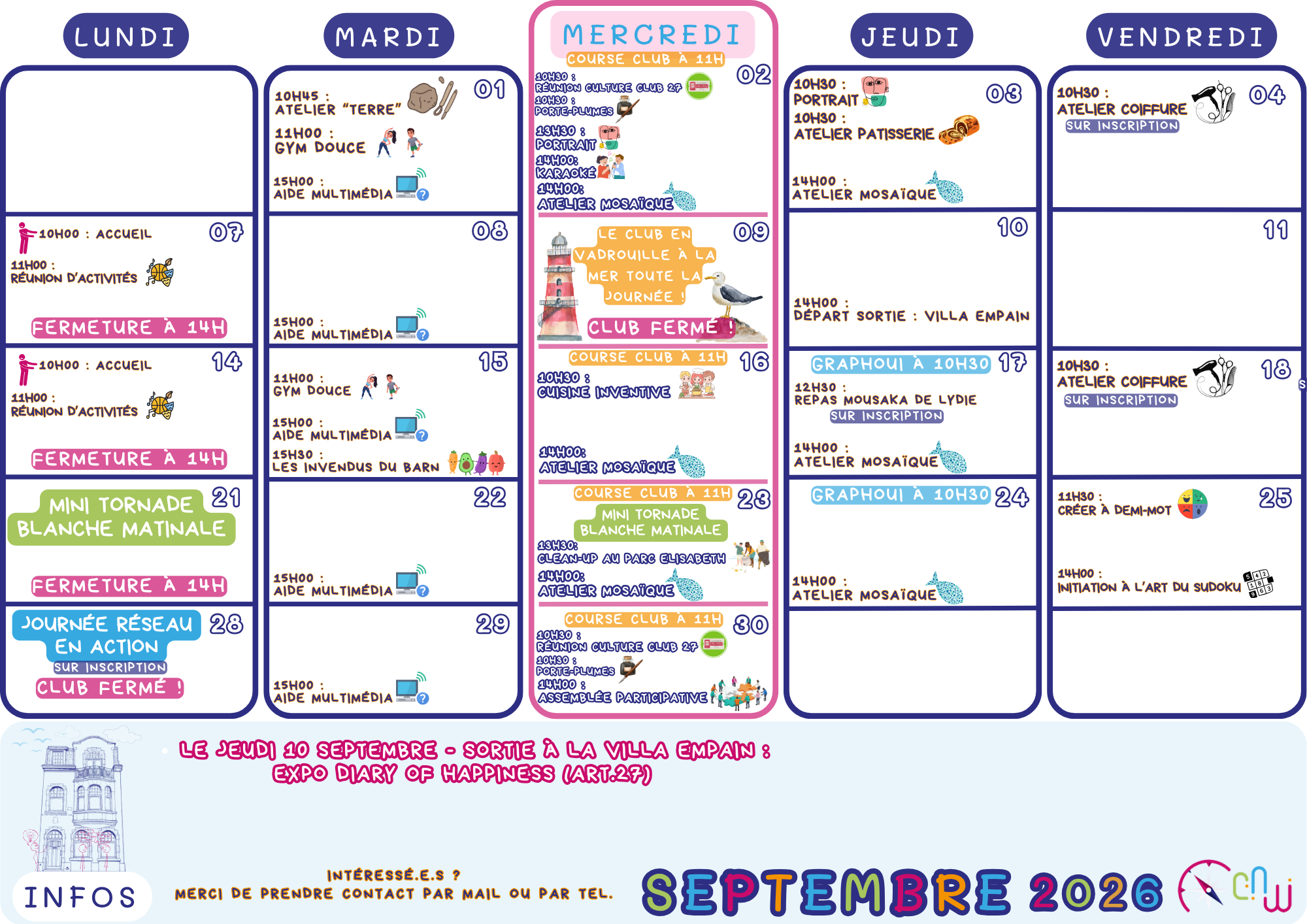 Activiteitenkalender - Juli 2026